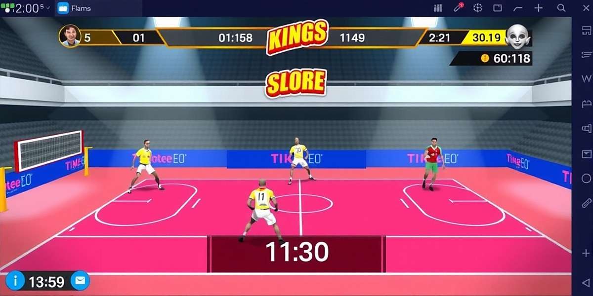 Kho Kho Kings Game Interface Kho Kho Kings game interface showing the digital court with players in action and score display